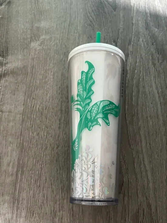 Starbucks Iridescent Mermaid Tumbler cup Green Siren Design - Picture 3 of 4